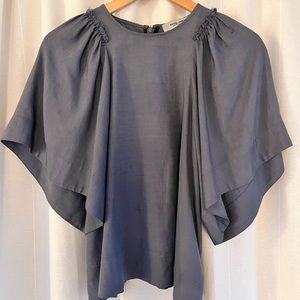 Rachel Comey crewneck shortsleeve blouse XS